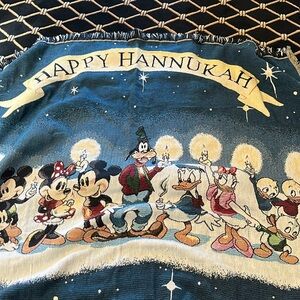 Beautiful Disney, happy Hanukkah blanket